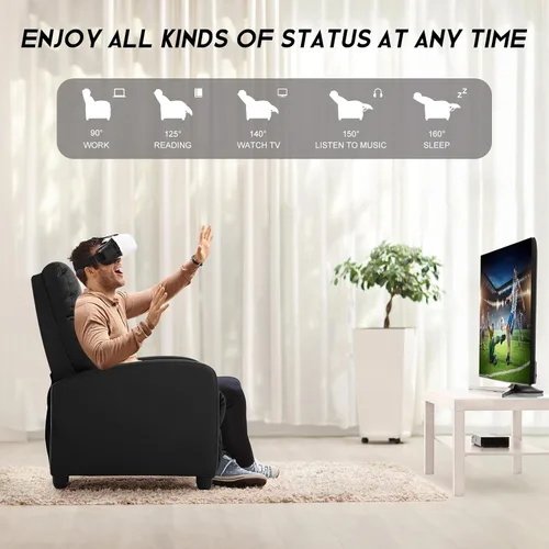 Miniatura 5 de Silla de masaje eléctrica, sillón reclinable para sala de estar, sillón reclinable de masaje, silla de masaje de cuero ajustable con control remoto