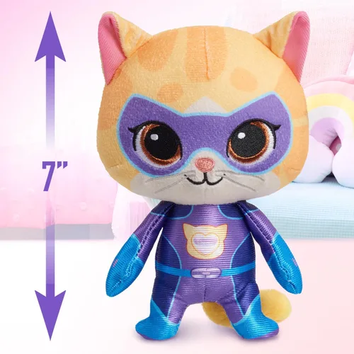 Miniatura 3 de Disney Junior SuperKitties - Animal de peluche pequeño de 7 pulgadas, chispas, gatito, juguetes para niños a partir de 2 años Just Play
