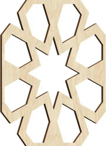 Miniatura 24 de Jackson Decorative Fretwork Wood Wall Panels, Large, 23 3/8" W x 23 3/8" H x 1/4" T, Cherry