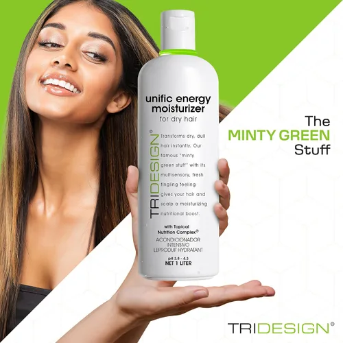 Miniatura 5 de TRIDESIGN Unific Energy Moisturizer - Acondicionador de cabello profundo para cabello seco dañado, hidratante para cabello rizado, encrespado