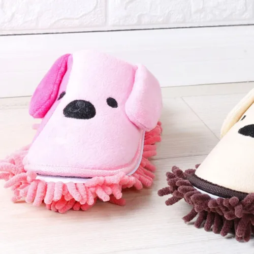 Miniatura 9 de FOMIYES 1 par de pantuflas limpiador de piso, trapeador de dibujos animados, zapatos para limpieza de piso, zapatos de mopa, zapatos de mopa húmeda