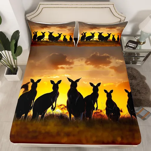 Miniatura 19 de Manfei Sábana bajera ajustable musical tamaño individual, juego de ropa de cama con estampado de notas musicales retro para niños y niñas, Marrón