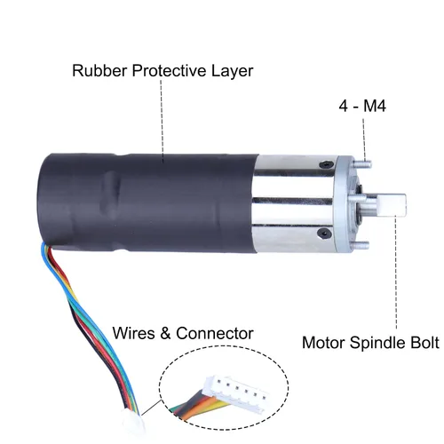 Miniatura 5 de 236575 Motor deslizante de pared RV para sistema Lippert Schwintek 300: 1 relación de engranaje de alto par 12V IG-42 0.394 in conjunto de motor