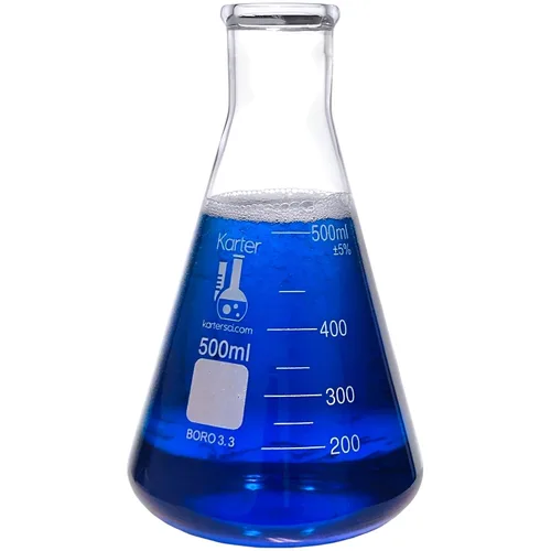 Miniatura 11 de Karter Scientific - Matraz Erlenmeyer de boca estrecha de 1000 ml, vidrio borosilicato 3.3, 213G22 (Individual) 3.3 vidrio de borosilicato, boca
