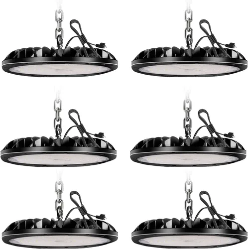 Miniatura 28 de 100W 10000LM UFO LED High Bay Light Luz LED Super Brillante ED High Bay Shop Luz blanca 6500K Luz de día, iluminación comercial de alta bahía