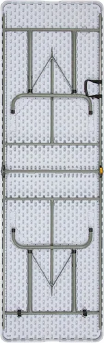 Miniatura 5 de Flash Furniture Kathryn - Mesa plegable rectangular de plástico ajustable de 8 pies con asa de transporte, mesa plegable para eventos en interiores