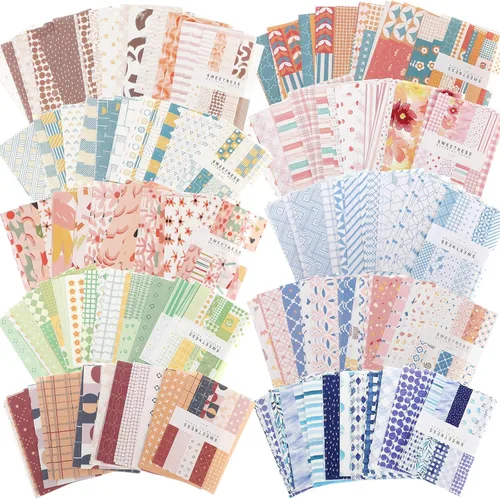 500 hojas de papel vintage para álbumes de recortes DIY, suministros de papel estético, material de papel decorativo para álbumes de recortes DIY,