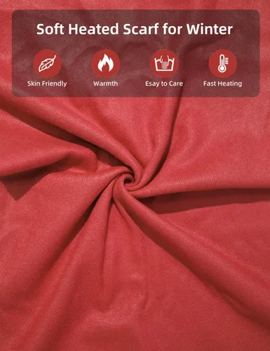 Miniatura 4 de Heated Scarf for Women Include Rechargeable Battery, Electric Heated Scarf for Cold Weather