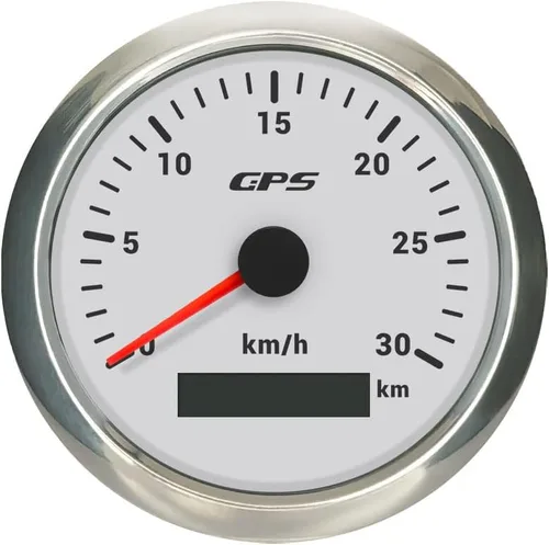 Miniatura 12 de ELING Velocímetro GPS de 3.346 in 0-200 MPH Kit de medidor de velocidad para coche, camión, motocicleta con 7 retroiluminaciones 12 V 24 V