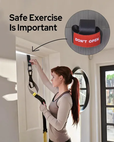 Miniatura 7 de Sozzy Door Anchor for Resistance Bands, Home Workout Equipment, Heavy Duty and Secure Design for Suspension Training, Rehab & Physical Therapy Ready