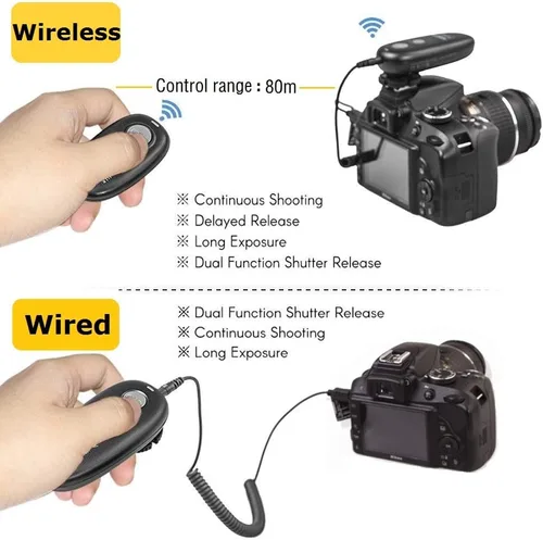 Miniatura 4 de PHOLSY Cámara de liberación inalámbrica compatible con Nikon Z5 Z8 Z9 Z7ii Z6 Z6ii D750 D780 D7500 D7500 D7200 D5600 D5500 P7700 P7800 P950 D90 D4