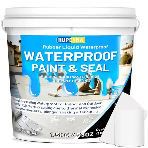 Miniatura 9 de Sellador impermeable líquido de goma, sellador de sello de parche impermeable, pintura de goma elástica para interiores y exteriores, pintura