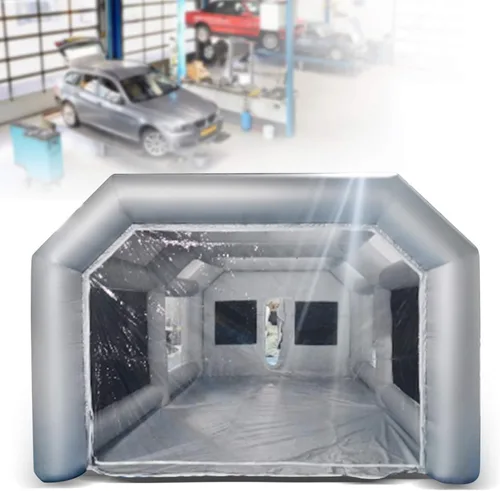 Miniatura 2 de Tienda de campaña portátil para automóvil, tienda inflable de cabina de pintura en aerosol, estación de trabajo móvil para automóvil, filtro lavable