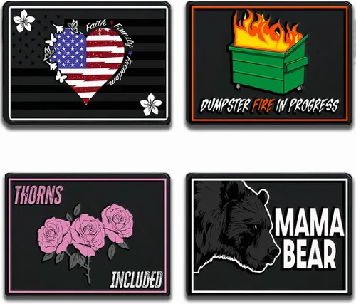 Miniatura 15 de Parche táctico – 1776 FAFO Original 3D PVC Morale Patch – Parches patrióticos estadounidenses resistentes de Estados Unidos para militares, policía
