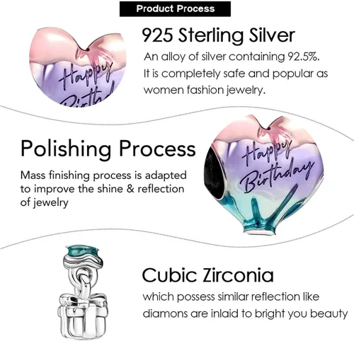 Miniatura 51 de Christmas Halloween Charm 925 Sterling Silver Openwork Bead for Charm Bracelets and Necklaces,Jewelry Gifts Women