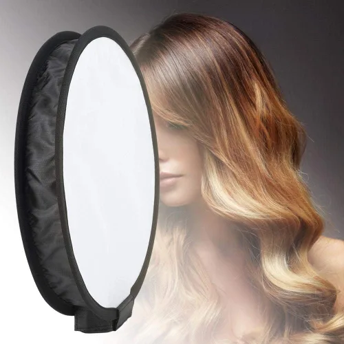 Miniatura 6 de Difusor Softbox, difusor portátil plegable de nailon de forma redonda de 15.7 in con una bolsa de almacenamiento para luz de flash de cámara