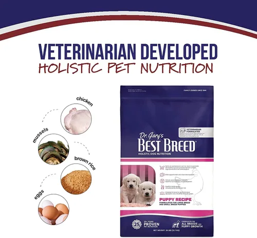 Miniatura 3 de Dr. Gary's Best Breed Puppy Recipe - Alimento para cachorros formulado por veterinarios con DHA y EPA, pollo y pescado, todas las razas