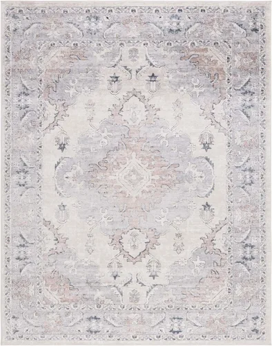 Miniatura 6 de SAFAVIEH - Alfombra de la colección Oregon, 2'2" x 6', beige y gris, diseño oriental con efecto desgastado, no desprende pelusa y de fácil cuidado