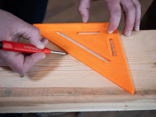Miniatura 5 de Johnson Level & Tool RAS-70B-ORAN Escuadra de Viga Structo-Cast, 7", Naranja, 1 Escuadra