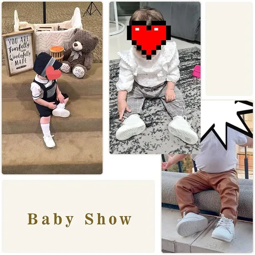 Miniatura 3 de Meckior Mocasines clásicos de piel sintética para niños y niñas, zapatos de vestir Oxford para niños y niñas, zapatos de vestir planos para caminar