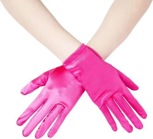 Miniatura 2 de JISEN Guantes de terciopelo satinado de los años 20 para mujer, formal, boda, banquete, fiesta, boda, ópera, manopla colorida