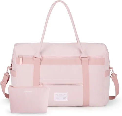 Miniatura 8 de BAGSMART Bolsa de viaje, rosa-2 piezas, Bolsa de viaje