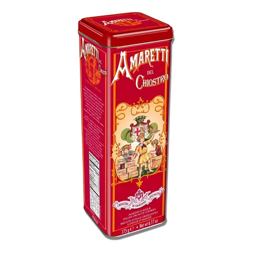 Miniatura 3 de Amaretti Chiostro di Sarrono Galletas crujientes – Snacks sin gluten – Lata de galletas italianas – Galletas gourmet tradicionales – Galletas