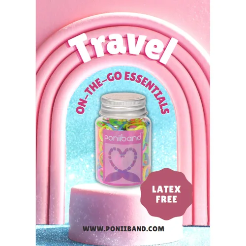 Miniatura 2 de Bandas elásticas para el cabello de alta calidad sin látex (0.787 in/1.575 in x 0.079 in x 0.016 in, negro medianoche y transparente cristalino)