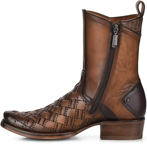 Miniatura 4 de CUADRA Botas urbanas para hombre en cuero genuino marrón Marrón