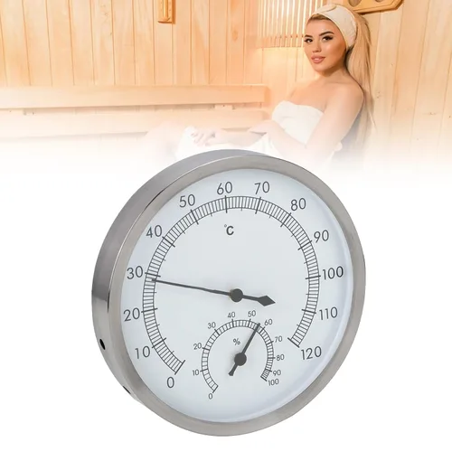 Miniatura 7 de Termómetro higrómetro de madera 2 en 1, higrómetro para sala de vapor, sauna, accesorios Fahrenheit