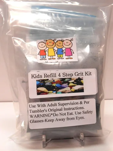 Miniatura 2 de Rockhound's First Choice Kidz Gritz Kids Kidz Gritz - Kit de arena para pulir 1/2 libra de rocas