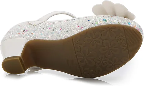 Miniatura 7 de Cadidi Dinos Zapatos de vestir para niñas, zapatos de fiesta de boda, zapatos de tacón Mary Jane Princesa (bebéniño pequeñoniño grande)