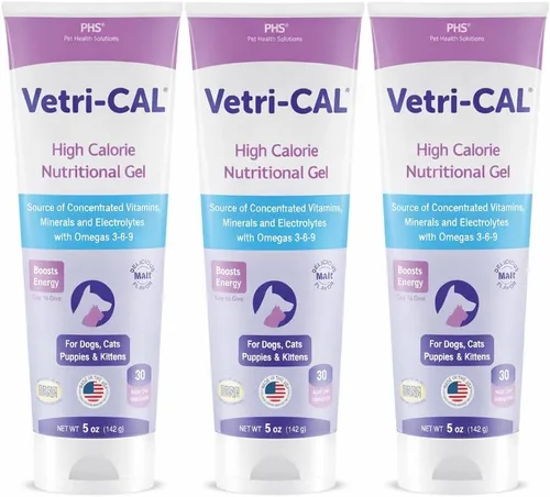 Miniatura 9 de Gel nutricional alto en calorías para perros, gatos, cachorros y gatitos – Potenciador del apetito con Omega 3-6-9, vitaminas A-D-E-B – Recuperación