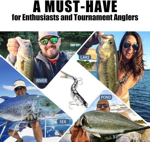 Miniatura 5 de TRUSCEND Swimmax - Señuelos de pesca realistas para agua salada y agua dulce, para trucha lucioperca, lucio, salmón azul, cebo, pesca de lubina