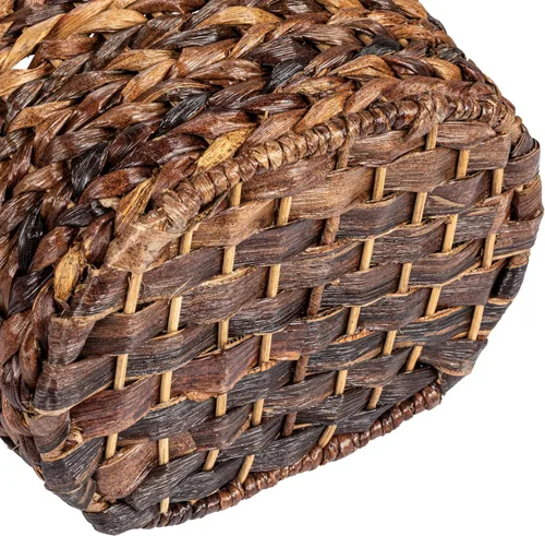 Miniatura 6 de Creative Co-Op Bankuan - Cesta de papel higiénico con mango de madera, color marrón