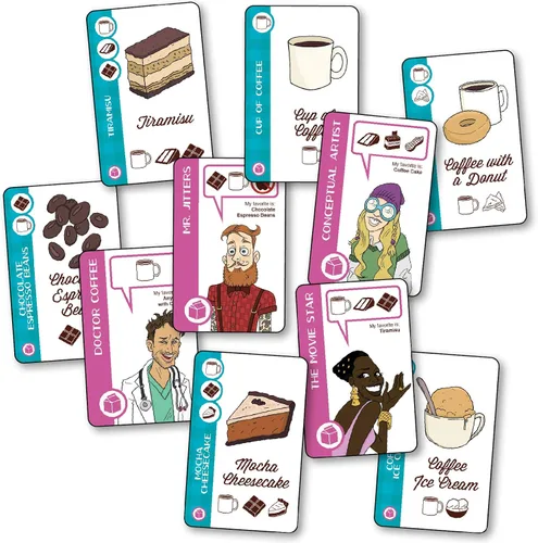 Miniatura 2 de Looney Labs Expansión Just Coffee para el juego de cartas Just Postres, adición de café sabroso