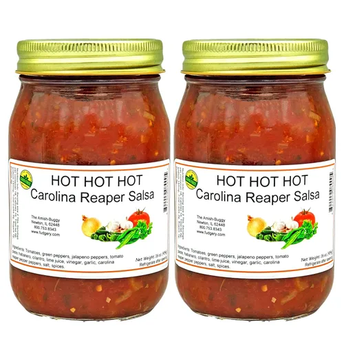Miniatura 20 de Arndts Fudgery Amish Made Salsa Tarros de 2-16 onzas (manzana mediana)