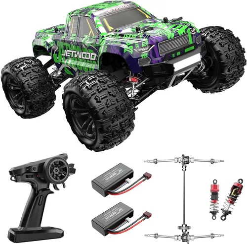 Jetwood 1/16 Coche Rápido de Control Remoto para Adultos, Coches RC Eléctricos 4WD RTR, Regalos de Camiones RC de Alta Velocidad para Niños, RC