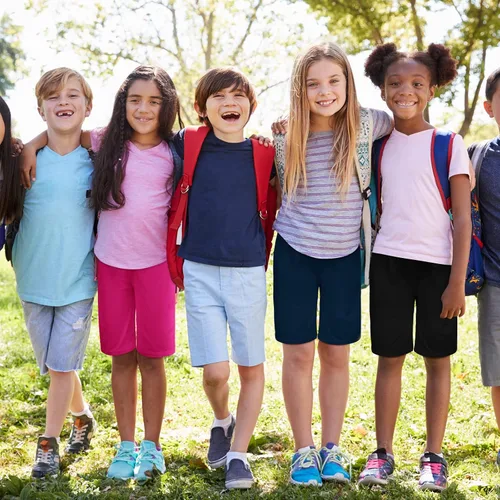 Miniatura 6 de Resinta Paquete de 3 pantalones cortos largos activos para niñas, pantalones cortos de baloncesto y fútbol, pantalones cortos deportivos para niñas