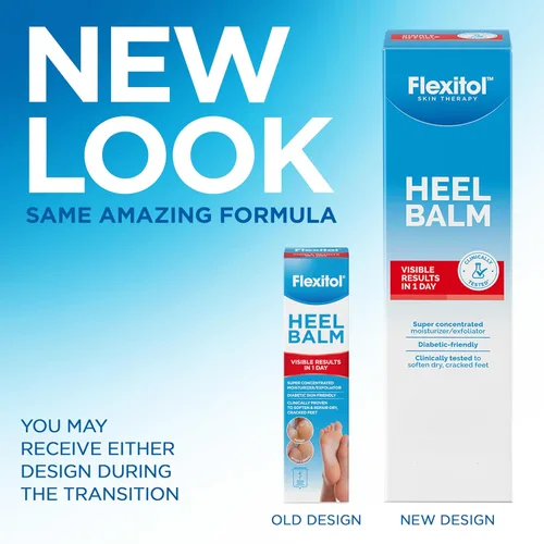 Miniatura 2 de Flexitol Bálsamo para el talón, rica crema hidratante y exfoliante para pies, versión original, 4 onzas