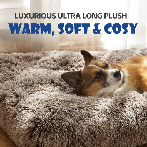 Miniatura 2 de Cama para Perros Almohadilla de Jaula Cojín de Felpa Suave Cama de Jaula para Perros Medianos y Gatos Lavable Antideslizante Alfombrillas de Jaula