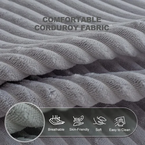 Miniatura 7 de Silla Puf Gigante con Reposabrazos - Asiento Acogedor de Gran Tamaño para Adultos, Tela de Pana y Relleno de Espuma de Alta Resistencia, Salón Ideal