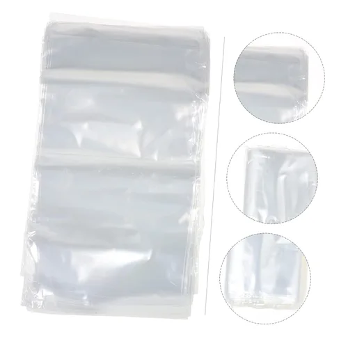 Miniatura 5 de SOLUSTRE 200 bolsas termorretráctiles para embalaje y almacenamiento, alta resistencia al desgarro, fácil de usar, película retráctil transparente