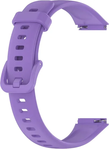 Miniatura 3 de Senter Banda de repuesto de goma suave de liberación rápida para Huawei Band 7 Smart Watch Púrpura