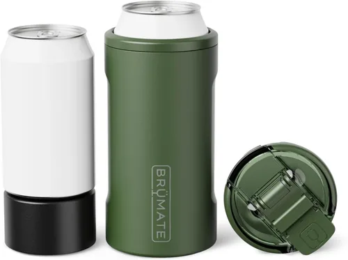 Miniatura 7 de BrüMate Hopsulator Trio - Enfriador de latas aislado 3 en 1 para latas de 12 o 16 onzas + vaso 100 % a prueba de fugas con tapa, aislado