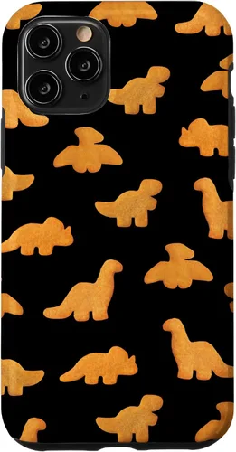Miniatura 28 de Patrón de pepitas de pollo para iPhone XR Dinos Estuche negro realista divertido Dino