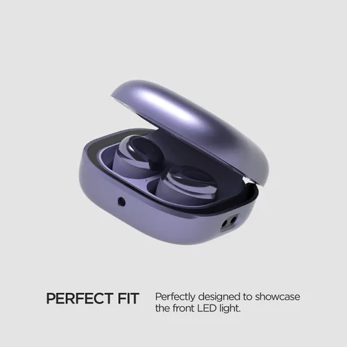 Miniatura 8 de VRS Design Funda moderna para Galaxy Buds (2023, 2022, 2021, 2020), color morado