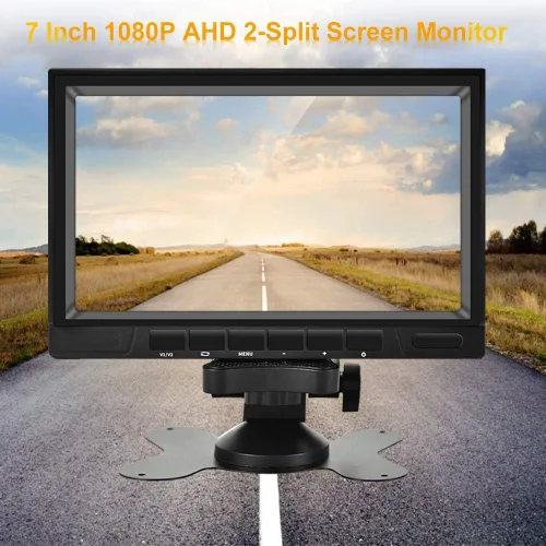Miniatura 10 de AHD Cámara de respaldo dual con monitor DVR 1080P de 7 pulgadas, cámara de visión frontal y trasera, cámara de visión nocturna impermeable