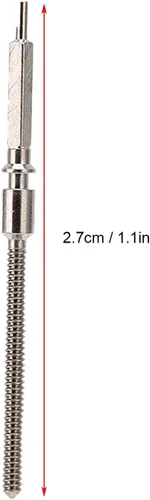Miniatura 4 de Herramienta de reloj, vástago de cuerda de reloj de 0.035 in, vástago de reloj de aleación profesional, herramienta de extracción de eslabones