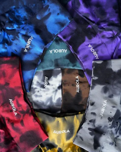 Miniatura 5 de AUROLA Dream Tie Dye Workout Shorts for Women Seamless Scrunch Soft Active Shorts